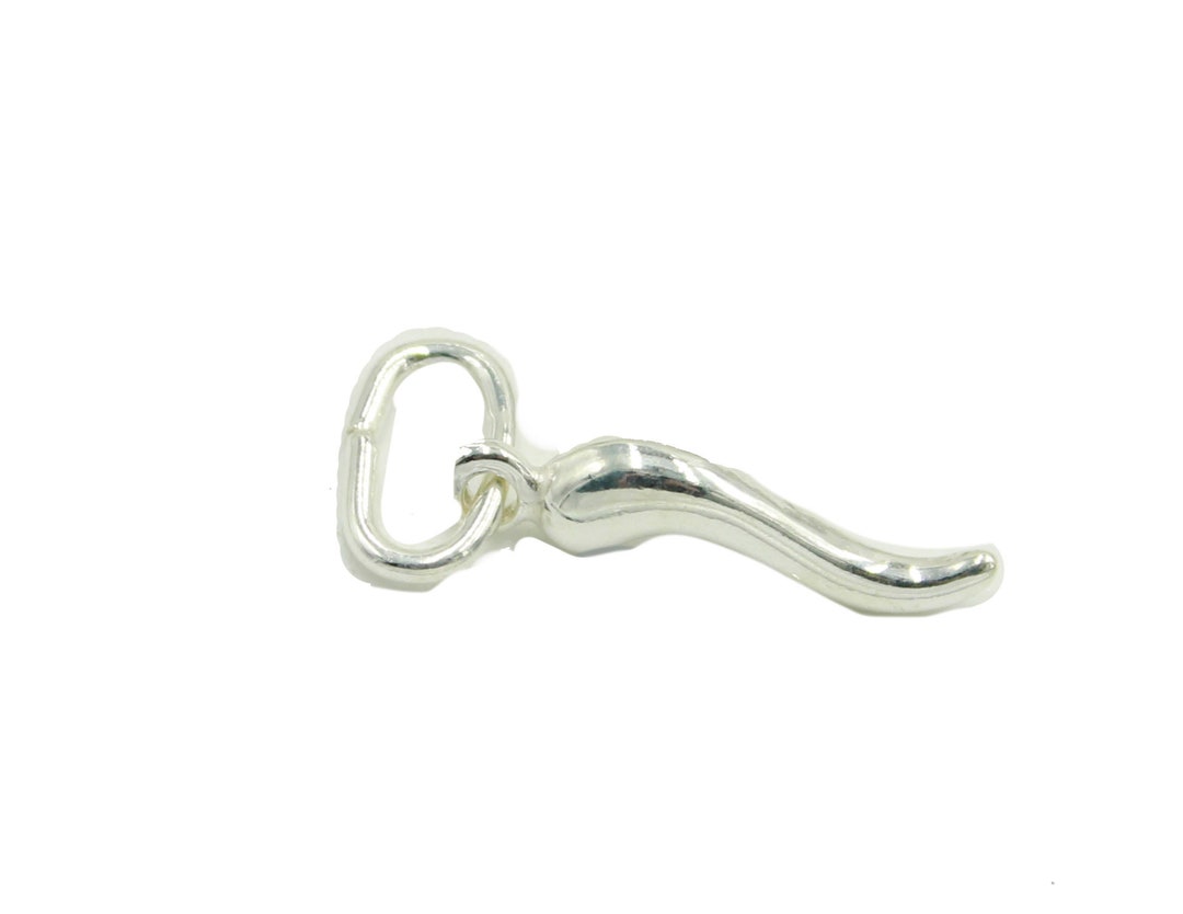 Cornicello Italian Horn .925 Sterling Silverpendant Italian Etsy