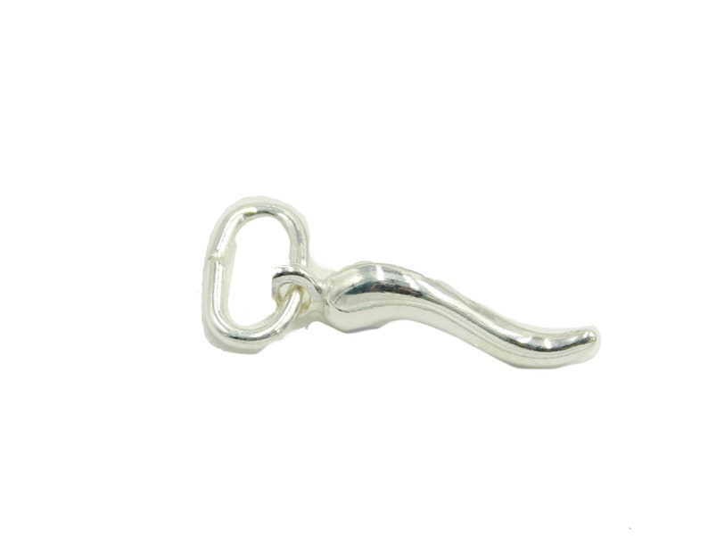 Cornicello Italian Horn .925 Sterling SilverPendant Italian Horn Lucky Pendant