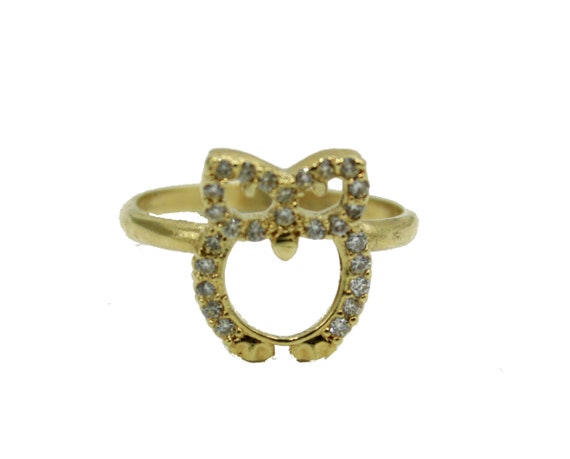 Ladybug Baby Ring 18k Gold Plated Ring Size 4 Ladybug Ring