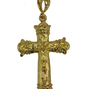 Crucifix Cross Pendant Crucifijo Crucifix 18k Gold Plated - Etsy