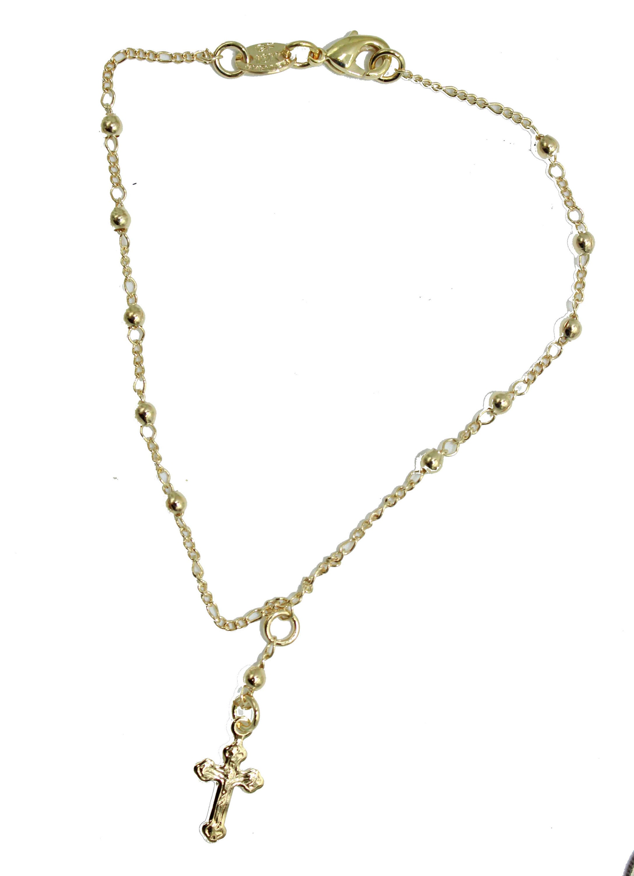 Snake Ankh Gold Rosary Style Necklace / Cross Necklace - Etsy