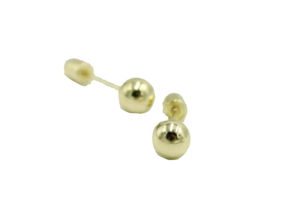 Baby earrings hotsell with ball backs