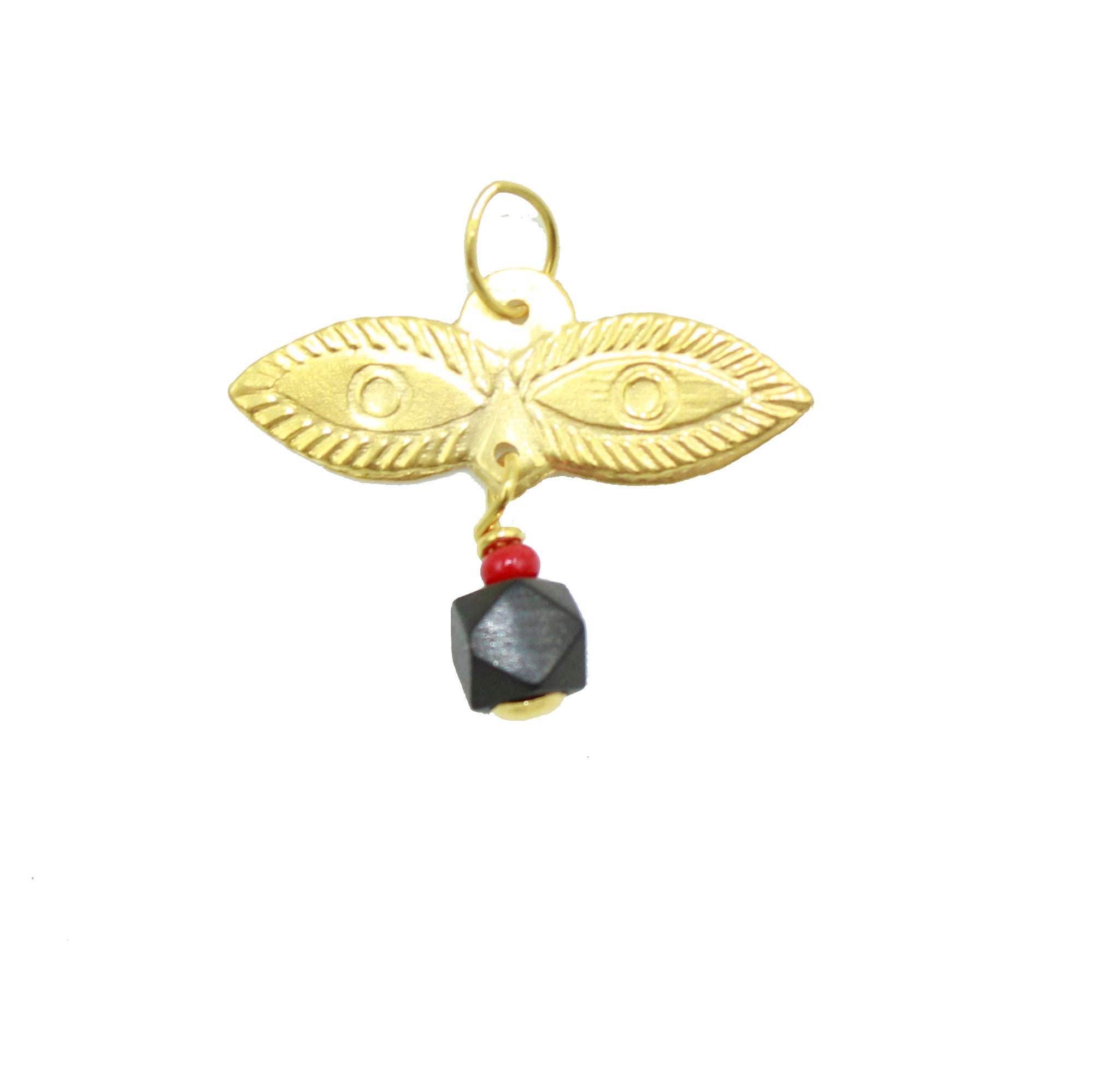 Saint Lucy Eyes Pendant 14k Gold Ojos 