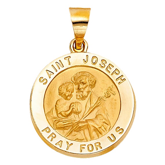 Saint Joseph 14k Yellow Gold Round 