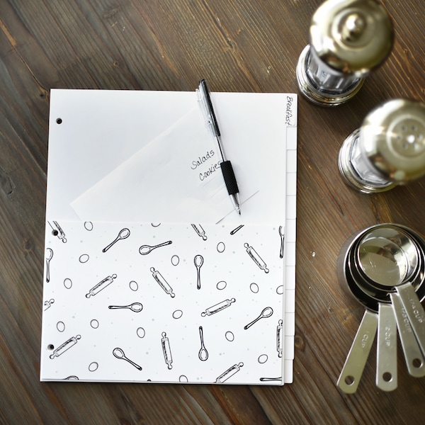 3 Ring 5.5x8.5 Binder Dividers Etsy