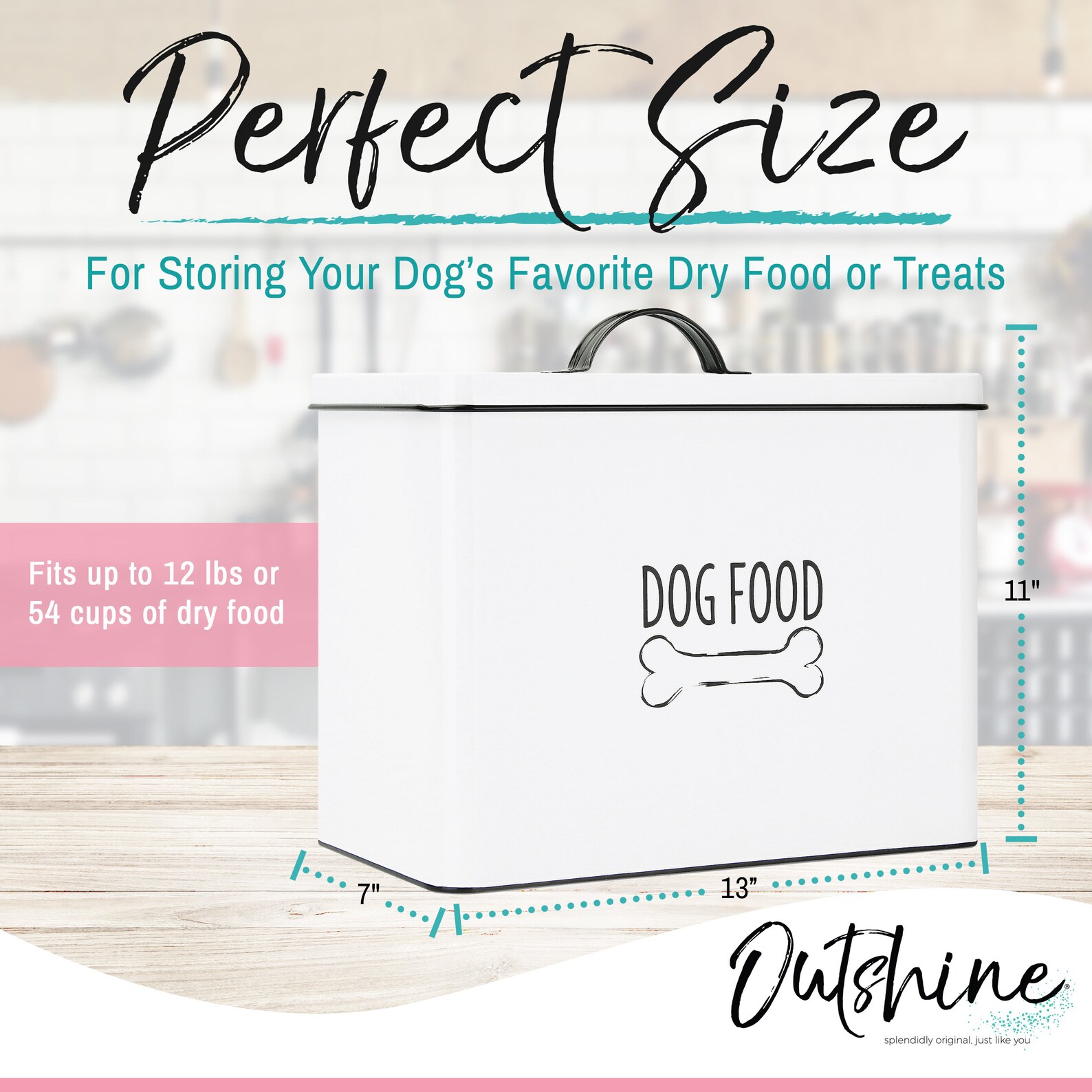 Large Dog Food Storage Dog Food Container Farmhouse Pet Food Etsy