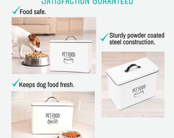 Cat Food OUTSHINE Farmhouse Pet Food Bin Large Pet Food Storage