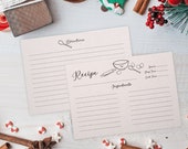 Outshine 4 quot x6 quot Kraft Recipe Cards for Recipe Box, Farmhouse Design (50 ct)