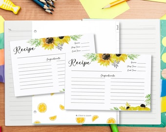 Outshine Premium Recipe Cards 4x6 Inches, Strawberry (Set of 50) | No-Smear Double Sided Thick Cardstock | Bulk Blank Recipe Cards