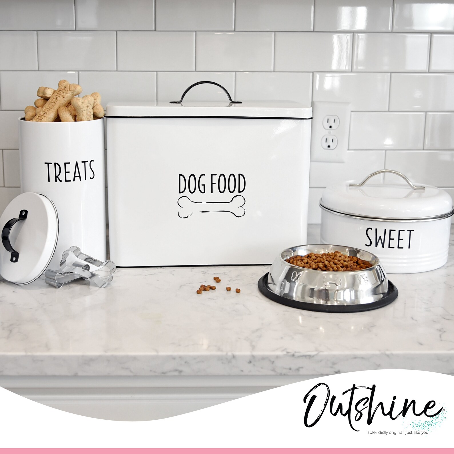 Large Dog Food Storage Dog Food Container Farmhouse Pet Food Etsy