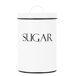 Conjunto de botes de cocina blanca de 4 set de lata de té de | Etsy