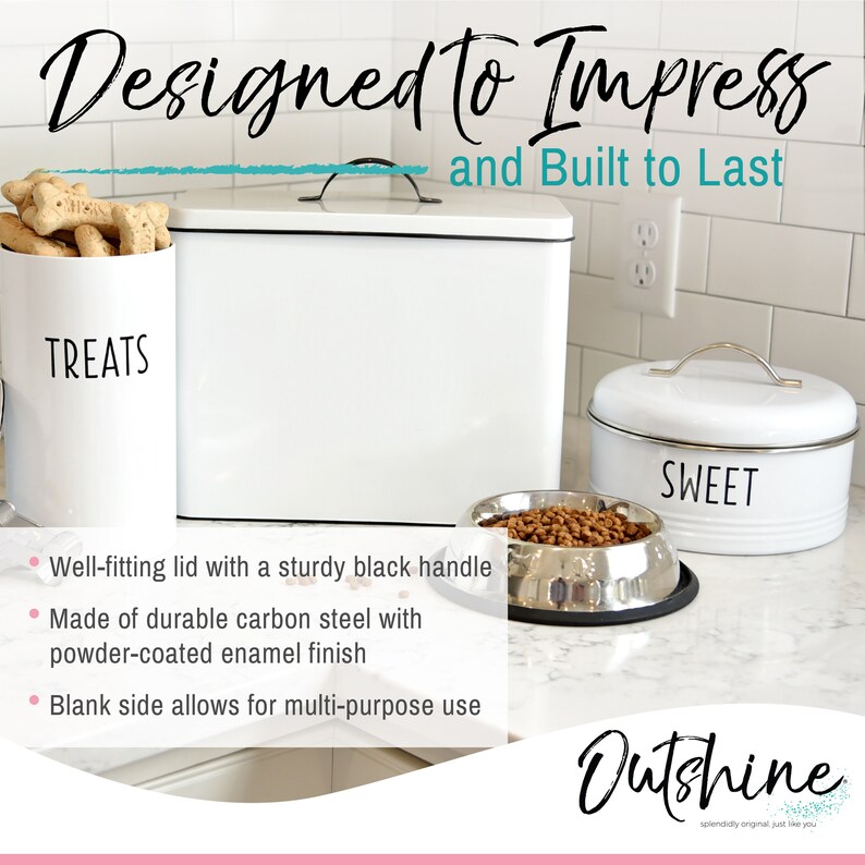 Large Dog Food Storage Dog Food Container Farmhouse Pet Food Etsy