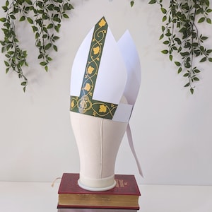 Printable Mitre | Green | Bishop Costume | All Saints day |