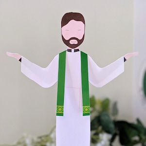 Priest Paper Doll Printable | Miniature Vestments | Catechesis Activity | Class Altar | Home altar | DIY