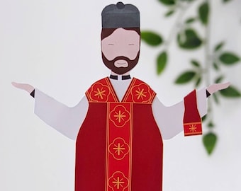 Latin Mass | Priest Paper Doll Printable | Miniature Vestments | Catechesis Activity | TLM | Class Altar | Home altar | DIY | Tridentine
