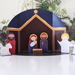 Printable Nativity Diorama | Atrium Level 1 | Catechesis of the Good Shepherd | Religious Education Resource