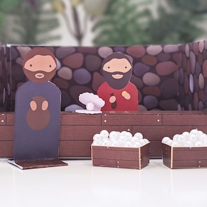Printable Pearl of Great Price Diorama | Atrium Level 1 | Catechesis of the Good Shepherd| Parable | Religious Education Resource