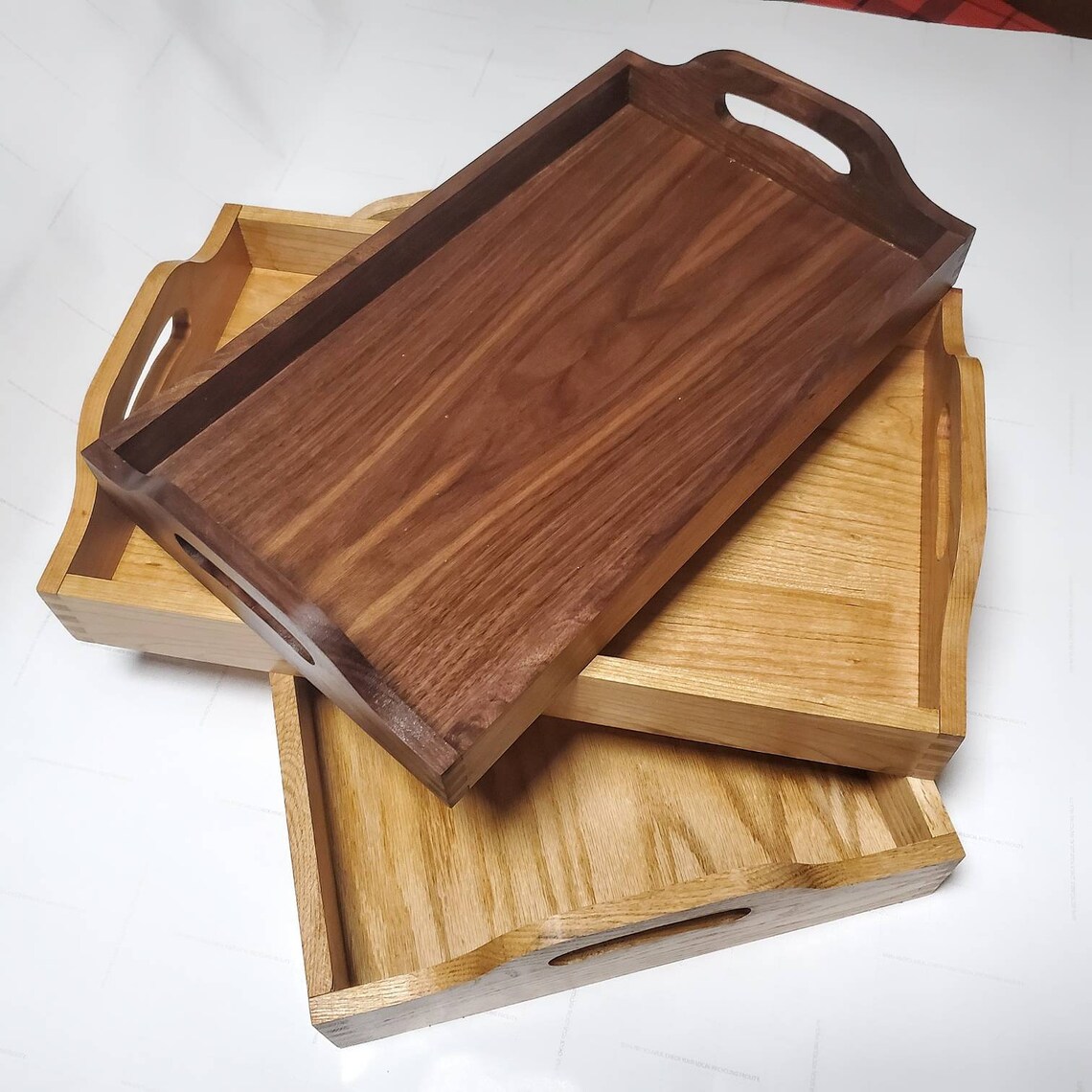 Handmade Nesting Serving Trays Domestic Wood Made to Etsy