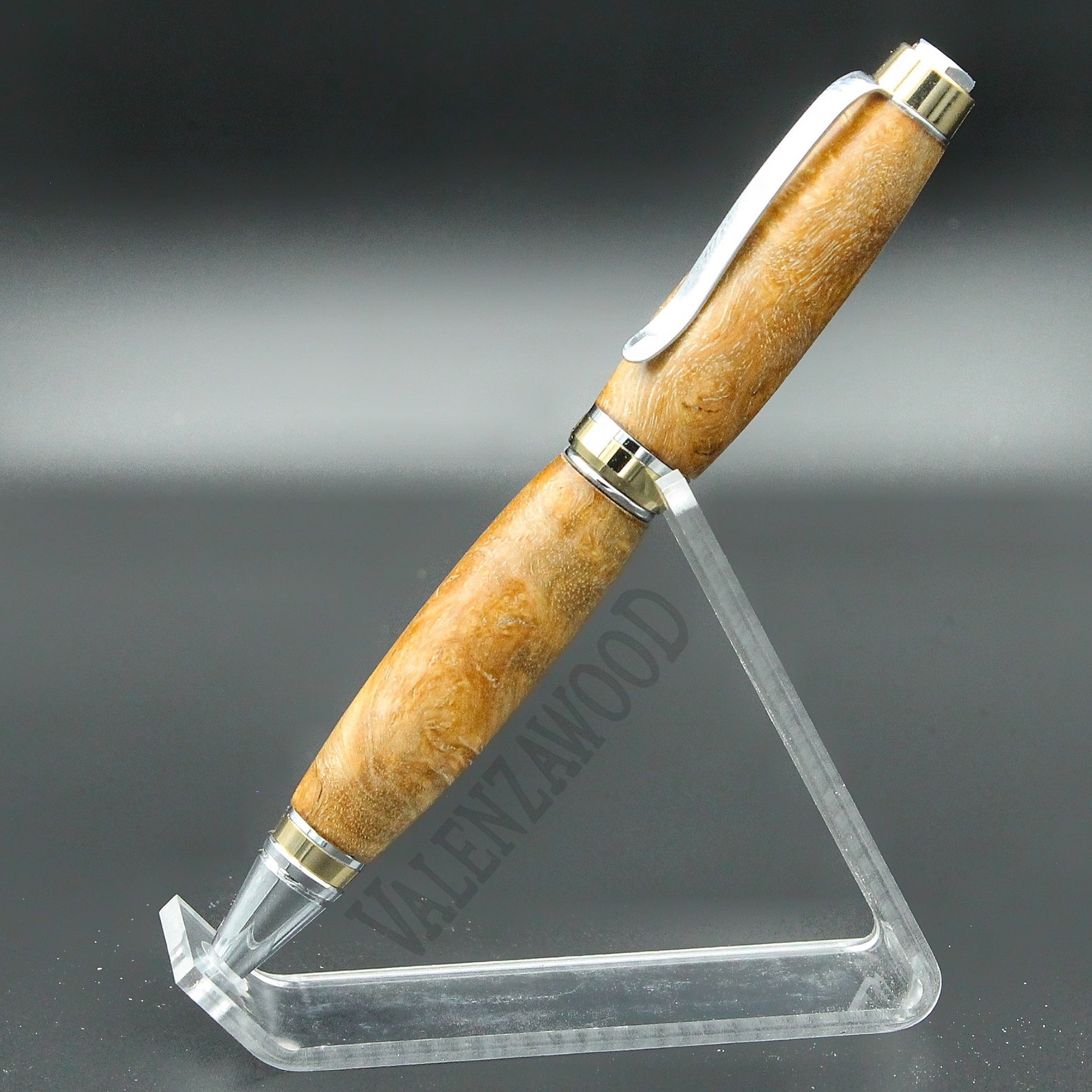 Mai Bok Burl Stift 24K Gold Und Chrom Borte Kubanischer Etsy