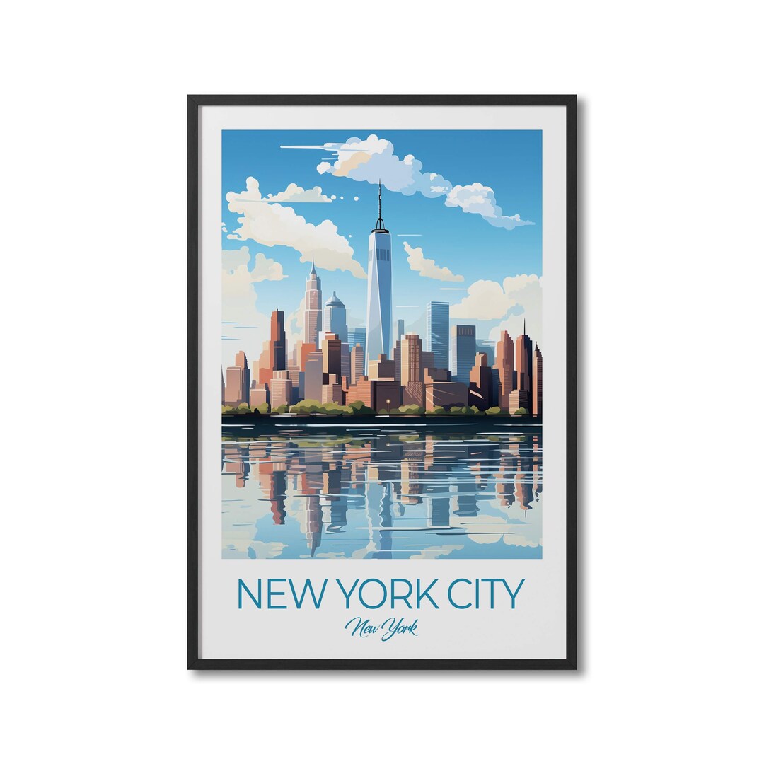New York City New York Travel Print Wall Art New York City Wall Hanging