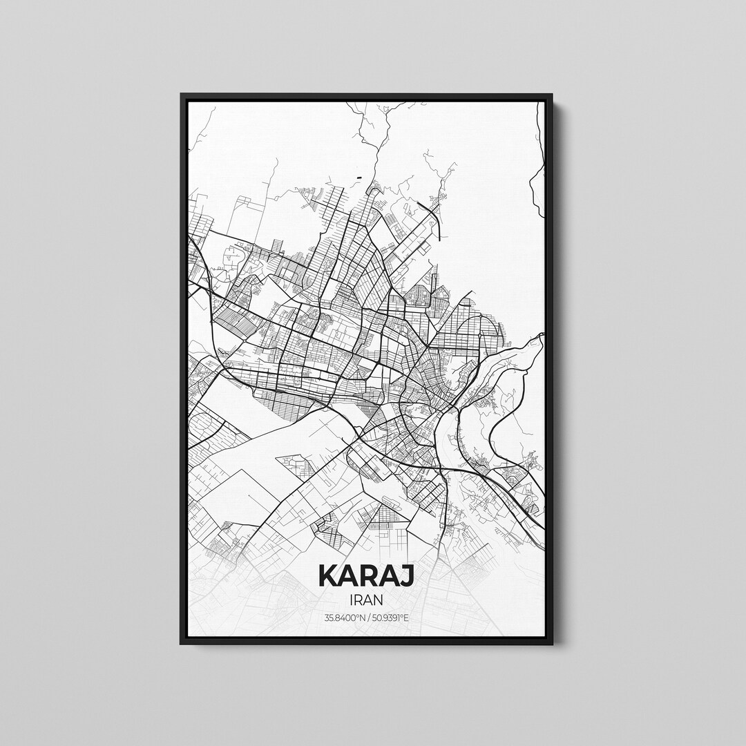 karaj-iran-city-map-poster-art-map-of-karaj-poster-city-map-art-city