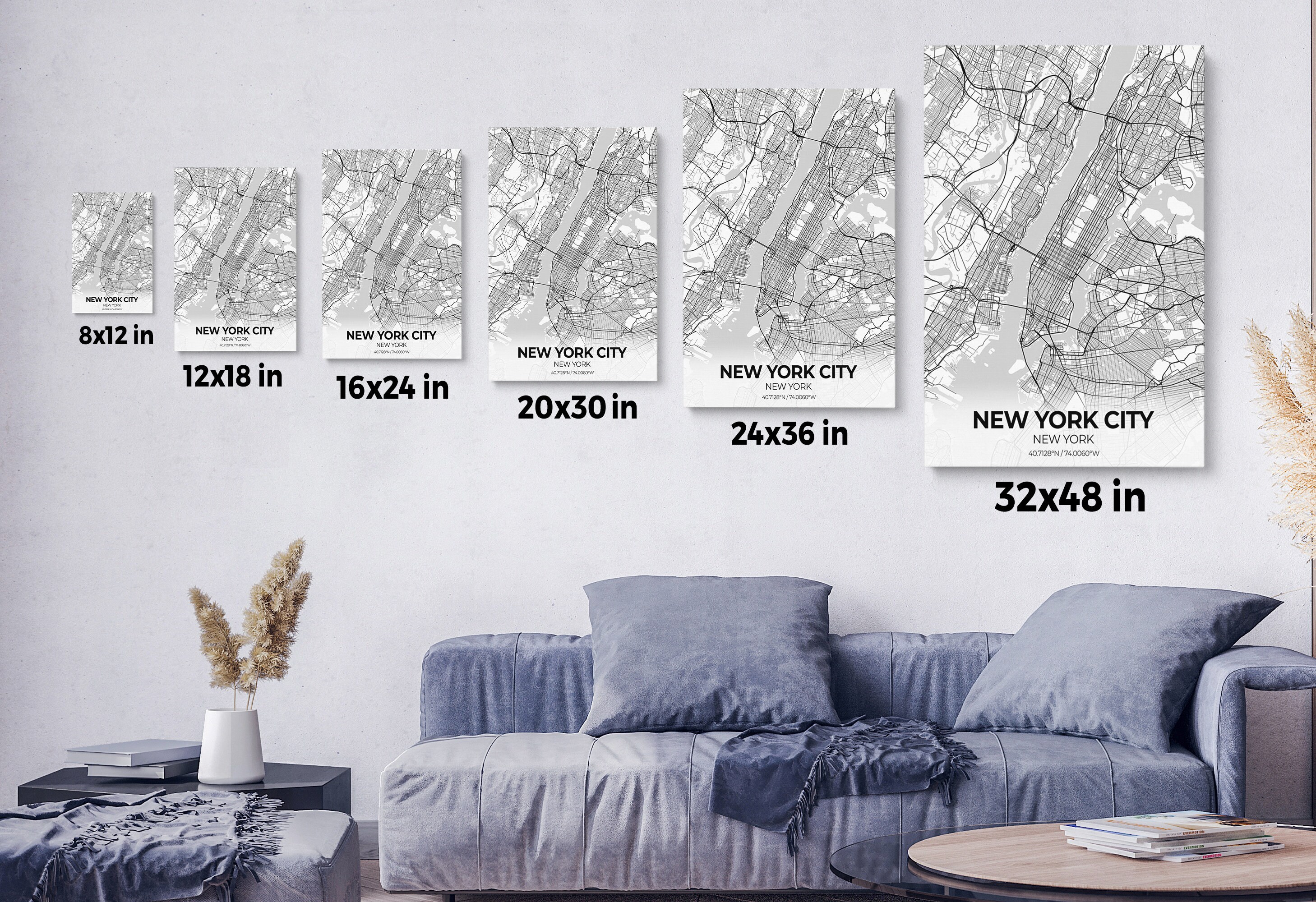 Collage Craft Supplies & Tools Anderson Indiana City Map Canvas Art