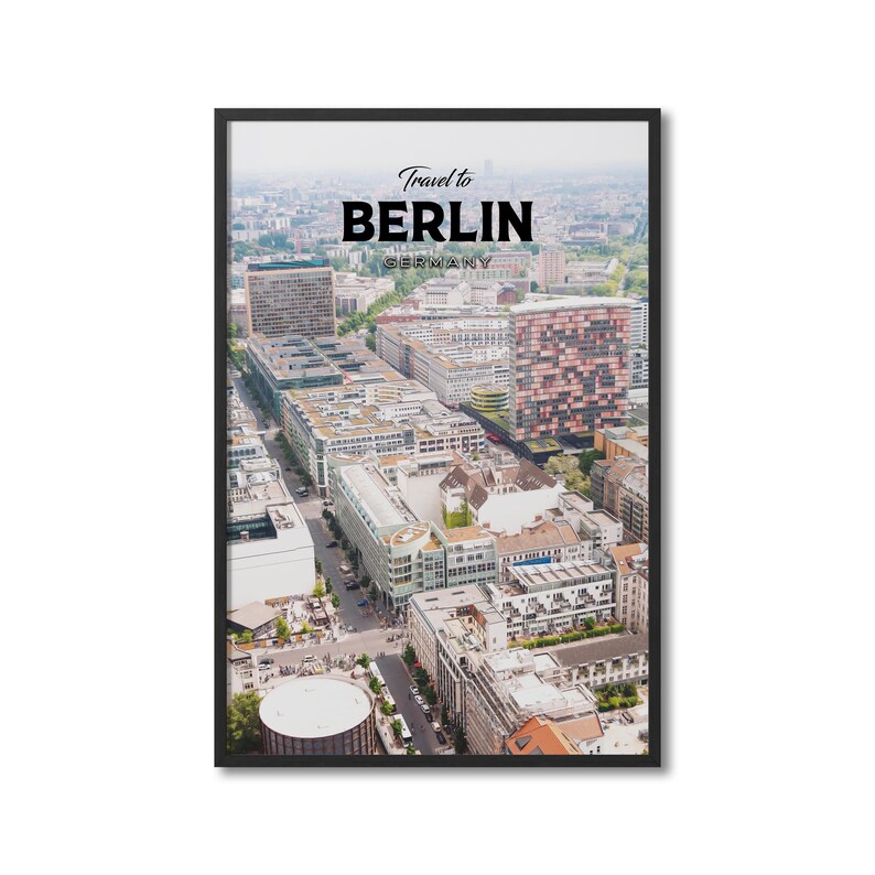 Berlin Germany Travel Art, Berlin Travel Print, Berlin Travel Poster