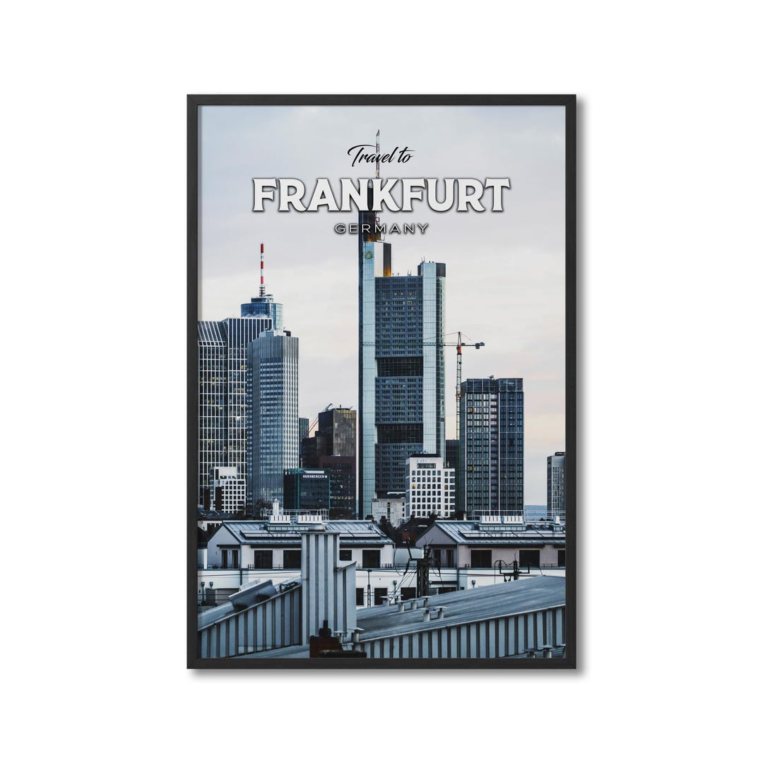 Frankfurt Germany Travel Art, Frankfurt Travel Print, Frankfurt Travel