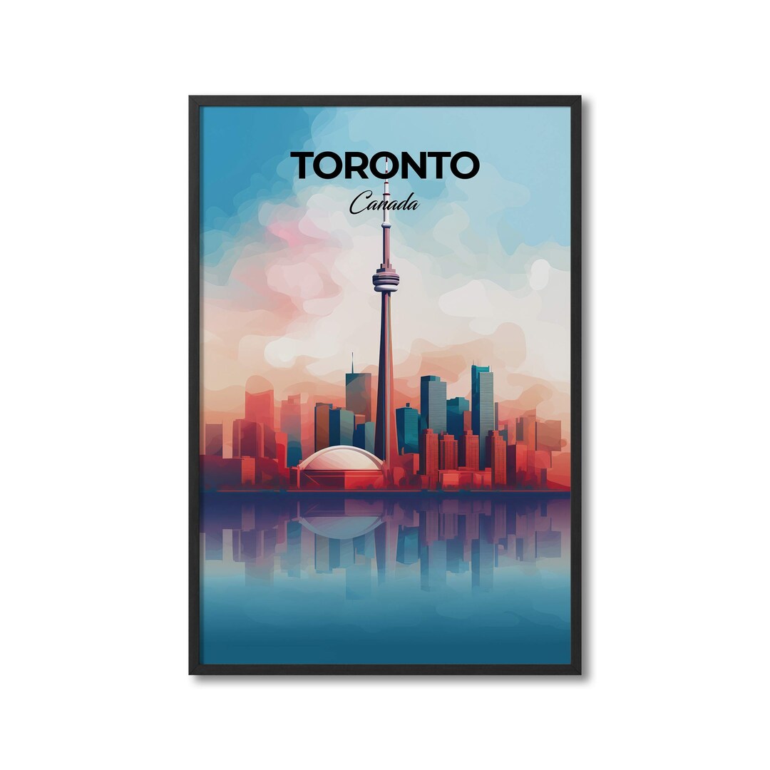 Toronto Canada Travel Print Wall Art Toronto Wall Hanging Home Decor Toronto Gift Art Lovers
