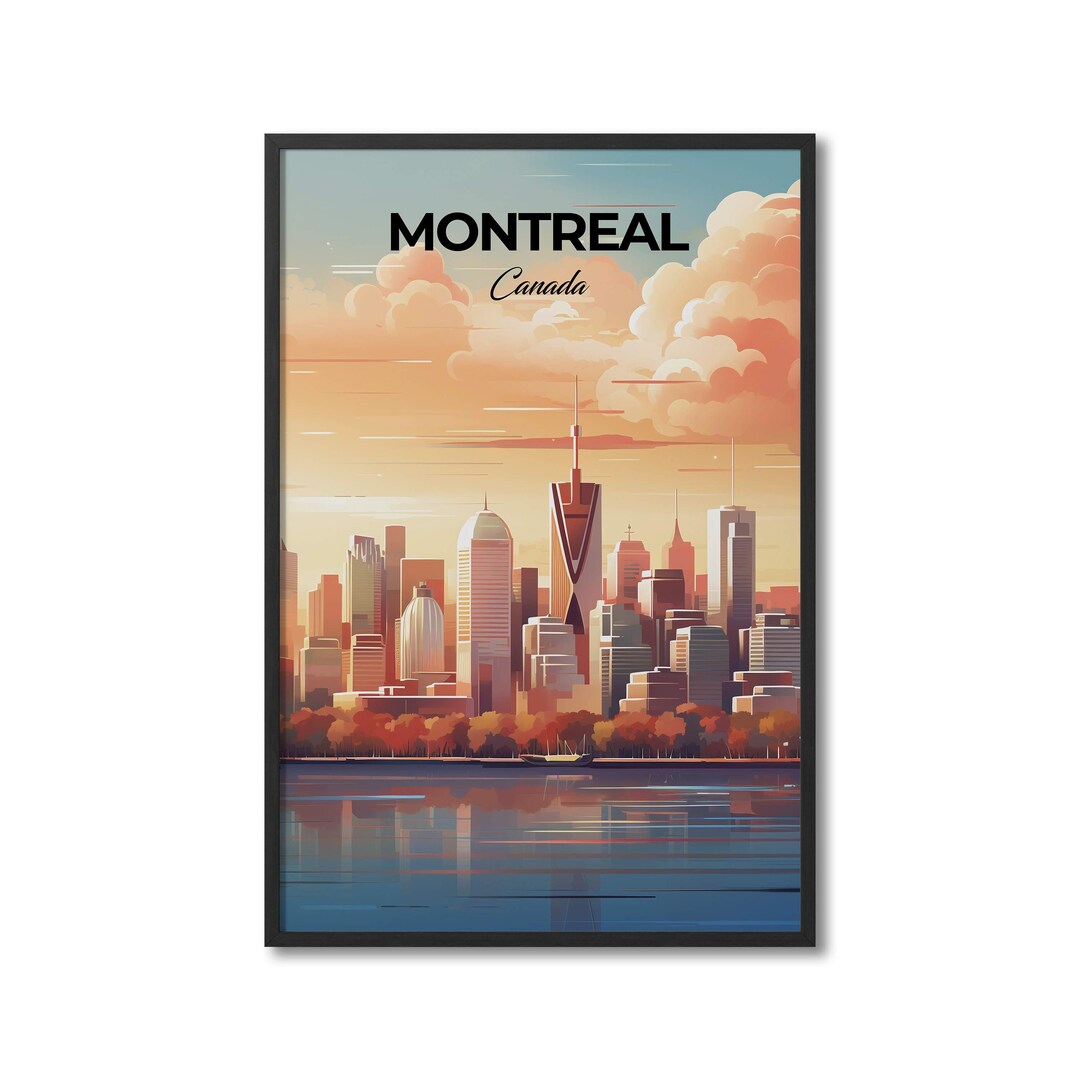 Montreal Canada Travel Print Wall Art Montreal Wall Hanging Home Decor