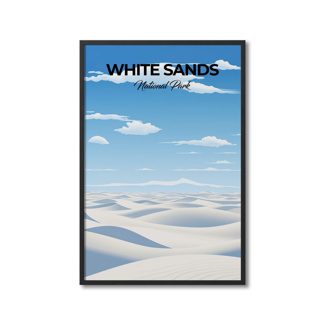 White Sands National Park Travel Print Wall Art White Sands Wall Hanging Home Decor White Sands