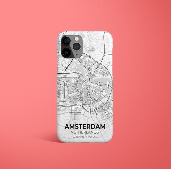 Zeemeeuw Beschuldigingen veiligheid Amsterdam City Map iPhone Case iPhone 12 Hoesje iPhone 12 Pro - Etsy  Nederland