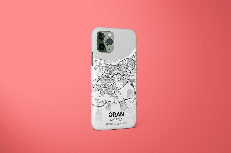 Pixel 5 iPhone 11 Pro Case iPhone 11 Case Oran City Map iPhone Case iPhone 12 Case Galaxy S21 iPhone 12 Pro Max Case iPhone X