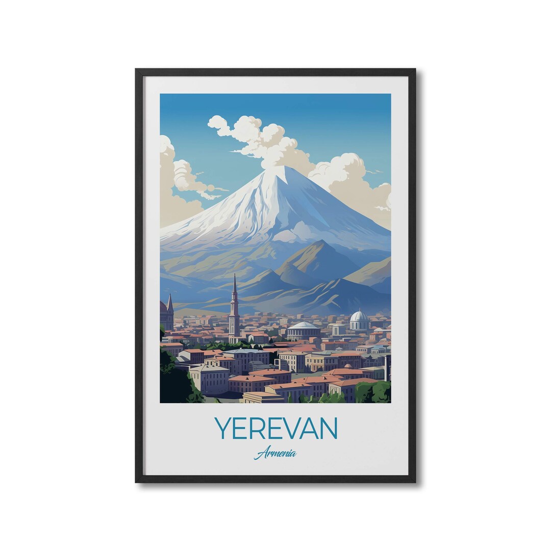 Yerevan Armenia Travel Print Wall Art Yerevan Wall Hanging Home Decor Yerevan Gift Art Lovers