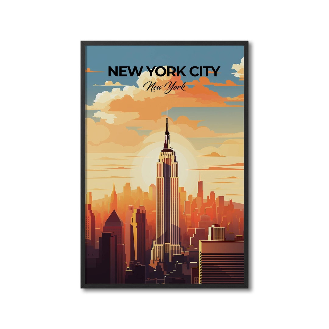 New York City New York Travel Print Wall Art New York City Wall Hanging