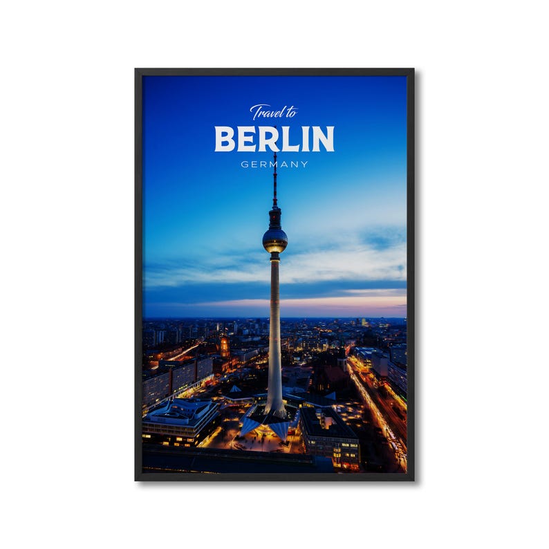 Berlin Germany Travel Art, Berlin Travel Print, Berlin Travel Poster