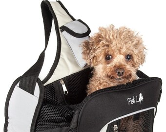 Fashion Backpack Pet Dog Carrier | Single Strap Over-The-Shoulder Hands-Free