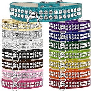 Rhinestone Designer Croc Dog Collar | Style - 72 Dog Collar, Hand Made in USA