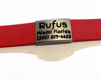 Personalized Waterproof Biothane Dog Collar with Secure Silent ID Tag – Engraved, Odor-Proof