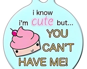 Personalized Round Pet Art Tag | Custom Engraved Pet ID