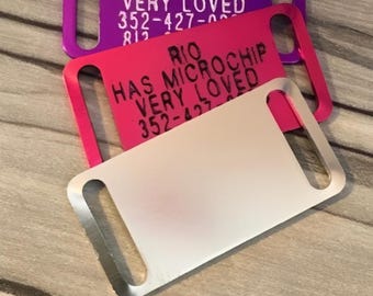 No Jingle – Slide-On Collar Tag | Custom Engraved Pet ID