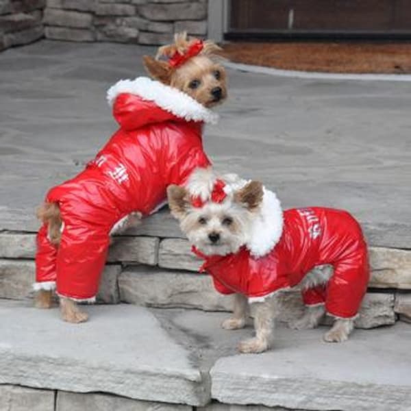 Dog Snowsuit With Boots Etsy