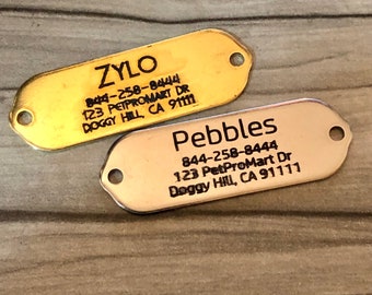 Personalized Engraved Rivet-On Tags for Dogs and Cat Collars