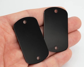 Rivet-On Military Dog Tag for Wide Collars | Free Engraving