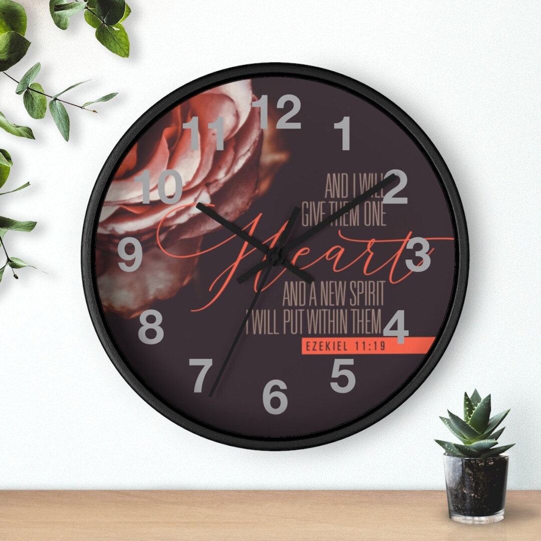 Christian Wall Clock, Christian Gifts, Christian Wall Art, Christian