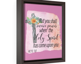 Christian Wall Decor, Vertical Framed Canvas, Scripture Wall Art, Bible Verse Decor, Home Decor, Religious Wall Decor, Christian Gifts