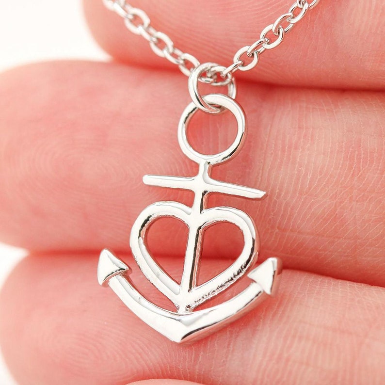 Anchor Necklace Mother/'s Day Gift for A Friend and Fellow Mom