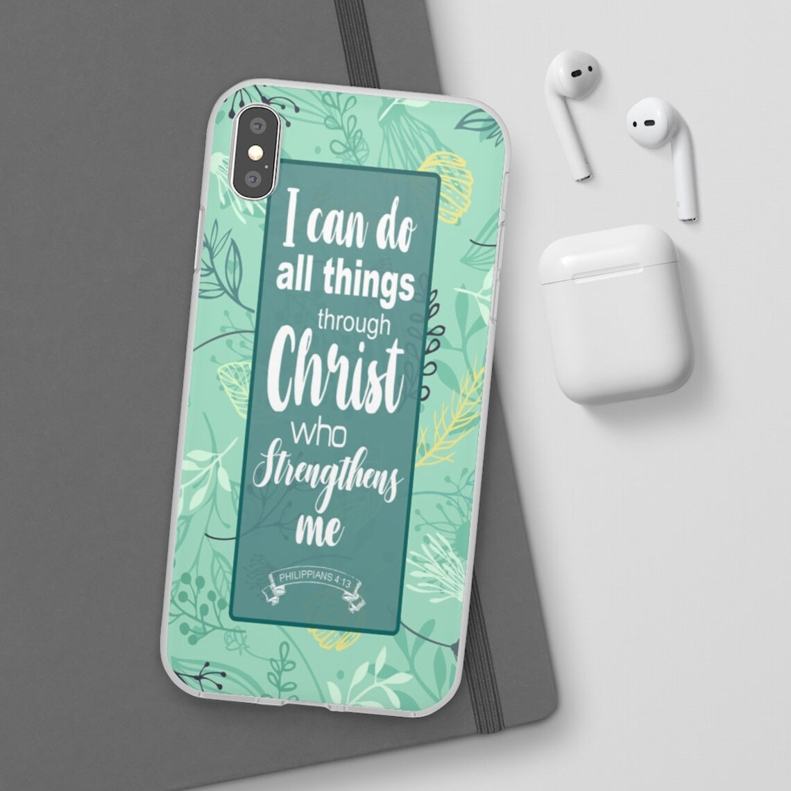 Christian Phone Case Phone Case Philippians 413 Iphone Etsy UK