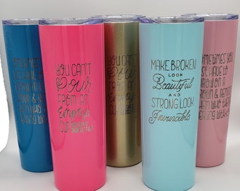 20oz Insulated and Engraved Beverage Tumbler