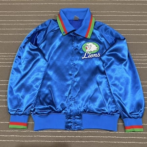 Lions サテンジャケット 青 埼玉西武ライオンズ　スタジアムジャケット Seibu lions jacket - Etsy 日本